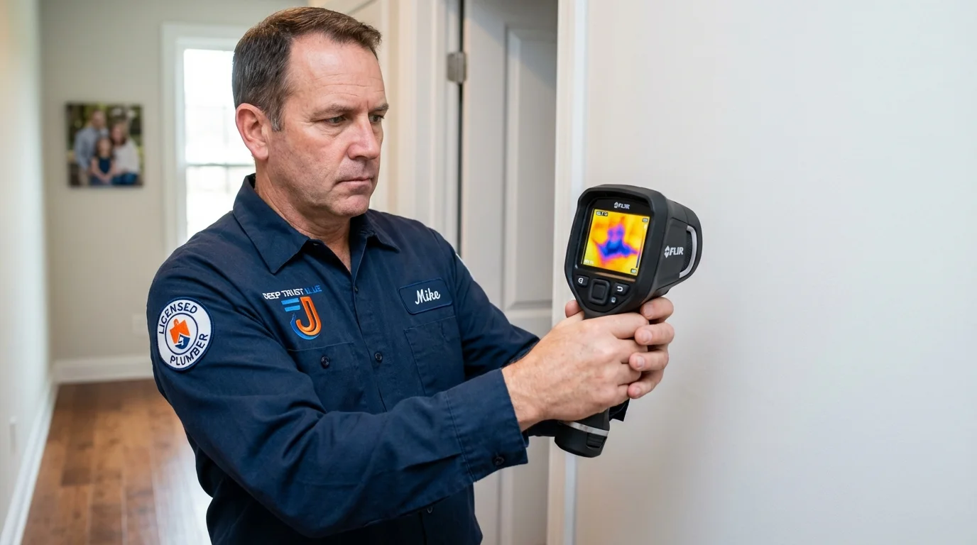 Thermal imaging leak detection by Johns Plumbing LLC in Knightsen